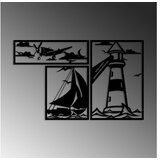 WALLXPERT dekorativni metalni zidni pribor lighthouse trio b | ePonuda.com