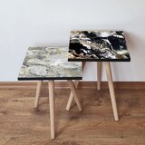 Hanah home 2Shp441 - grey greycreamblackwhite nesting table (2 pieces) | ePonuda.com