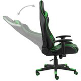 vidaXL Okretna igraća stolica zelena PVC | shoptok.hr