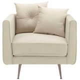 Bessagi Home počivalnik chesterfield luis, žamet, bež | Shoptok.si