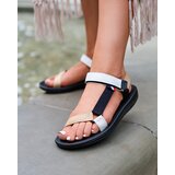 Resti Icon Women's fabric sandals in white Ojo- Footwear | ePonuda.com