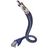 Inakustik 00480308 RJ45 omrežni kabel\, Patch kabel CAT 6 SF/UTP 8.00 m srebrno-modra z zaščitnim zapornim zatičem 1 kos, (20418705) | Shoptok.si