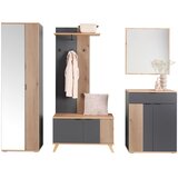 Mömax Garderobna Omara Clever, Barva Hrasta, Antracit | Shoptok.si