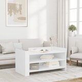 Furnova Klubska mizica bela 100x50x50 cm inženirski les, (21913264) | Shoptok.si