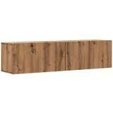 vidaXL Stenska TV omarica artisan hrast 120x30x30 cm inženirski les, (21606750) Cene