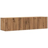 vidaXL Zidni TV ormarić Artisan hrast 120x30x30 cm izrađeno drvo | shoptok.hr