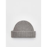 Reserved kapa beanie iz mešanice volne - siva Cene