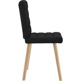  Jedilni stoli 4 kosi črno blago | Shoptok.si