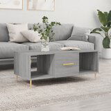 The Living Store Klubska mizica siva sonoma 102x50x40 cm inženirski les - Klubska Mizica, (21573457) Cene