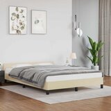  Okvir kreveta s uzglavljem bez madraca krem 140x190 cm | shoptok.hr