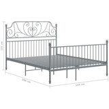  Okvir za krevet bez madraca sivi metalni 140 x 200 cm | shoptok.hr