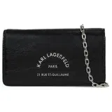 Karl Lagerfeld Pisemska torbica črna / srebrna