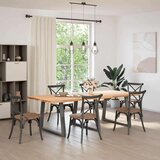  Noge jedilne mize V-oblika 3 kosi Antracit 100x(72-73,3) cm | Shoptok.si