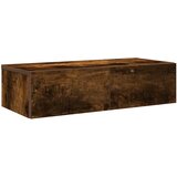 Maison Chic Stenska polica - Viseča Polica s predali dimljen hrast 60x26,5x15 cm inž. les, (21793313) | Shoptok.si