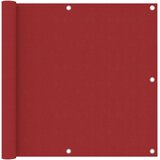  Balkonski zastor crveni 90 x 400 cm od tkanine Oxford Slike