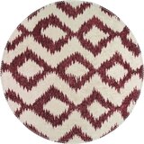 Vitaus Bordo-bijeli perivi okrugli tepih ø 120 cm - | shoptok.hr