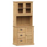 Maison Chic Visoka omara - Komoda - Predalnik VIGO 78x40x175 cm trdna borovina, (21720056) | Shoptok.si