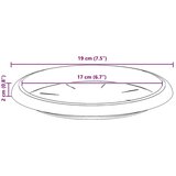  Krožni cvetlični pladenj 6 pcs Kamnito rdeča Ø 19 x 2 cm, (5000207441) | Shoptok.si