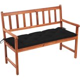  Vrtna klupa s jastukom 120 cm od masivnog bagremovog drva Crna 120 x 50 x 7 cm Cijene