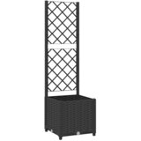 Vrtna žardinjera s rešetkom crna 40x40x136 cm PP | shoptok.hr