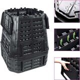  Vrtni kompostnik črn 93,3x93,3x113 cm 740 L, (20980904) | Shoptok.si