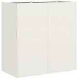 vidaXL Sadilnik Bela 80x40x80 cm Hladno valjano jeklo | Shoptok.si