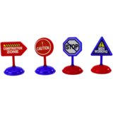  Set od 12 igračaka autića/aviona na motor, prometnih znakova od 5 cm | Shoptok.si