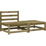  Vrtna sofa bez naslona za ruke s jastucima i tabureom | shoptok.hr