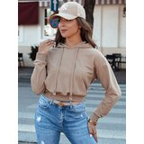 DStreet Bluza damska z kapturem TRENDHOOD jasnobrązowa Cijene
