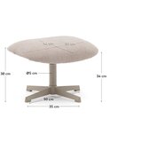 Kave Home Bež tabure Jaspe – | Shoptok.si