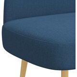  Oblikovana klupa s naslonjačem Plava 110 x 60 x 76 cm Poliester | shoptok.hr