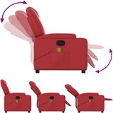  Masažni naslonjač od umjetne kože crveni | shoptok.hr