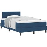  Postelja z vzmetnico z vzmetnico Modra 120 x 190 cm blago, (5000127902) | Shoptok.si