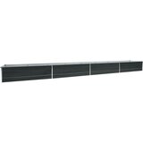vidaXL Visoka greda pocinkano jeklo 600x80x45 cm antracitna | Shoptok.si