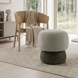 Hanah home puf Coco, 33 cm, sivi / mint Cene