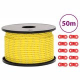 vidaXL Šotorska vrv z odsevnimi trakovi in vijaki 50 m 5 mm, (21255188) | Shoptok.si