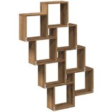 vidaXL Zidna kockasta polica Artisan hrast 90x15x119,5 cm | shoptok.hr