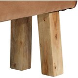  Gimnastička klupa smeđa 160 cm prava koža i masivno drvo manga | shoptok.hr