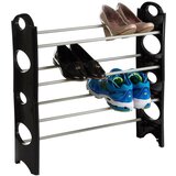 Premier Housewares Crni/u srebrnoj boji metalni stalak za cipele Tavia – | shoptok.hr