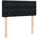 vidaXL Otomanski posteljni okvir z vzmetnico črn 120x200 cm žamet | Shoptok.si