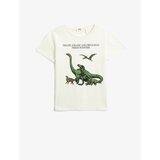 Koton Dinosaur Printed Short Sleeve T-Shirt Round Neck Cene