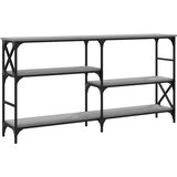  Konzolni stol siva boja hrasta 150x29x76,5 cm konstruirano drvo | shoptok.hr