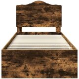  Konstrukcija postelje z vzglavjem Dimljeni oreh 100 x 200 cm, (5000102123) | Shoptok.si