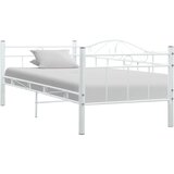 vidaXL Posteljni okvir za dnevno posteljo bel kovinski 90x200 cm Cene