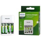 Philips četvoro-kanalni punjač baterija za nimh usb + 2xAA 1300mAh + 2xAAA 700mAh | ePonuda.com