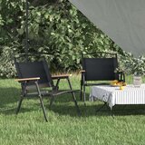 vidaXL Stolice za kampiranje 2 kom crne 54x43x59 cm od tkanine Oxford | shoptok.hr