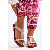 Kesi Flat sandals with decoration S.Barski KV-5541-45 Beige