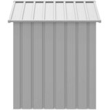  Kućica za pse s krovom svjetlosiva 117 x 103 x 123 cm čelična | shoptok.hr
