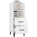  Komoda sjajna bijela 34 5x34x90 cm od konstruiranog drva | shoptok.hr