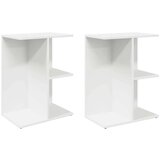 vidaXL Noćni ormarići 2 kom bijeli 46,5x29x61 cm konstruiranog drva | shoptok.hr